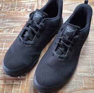 Reebok‎ Steel Toe Shoes Mens Size 9.5 Black Workwear Oil & Slip Resistant Nwots